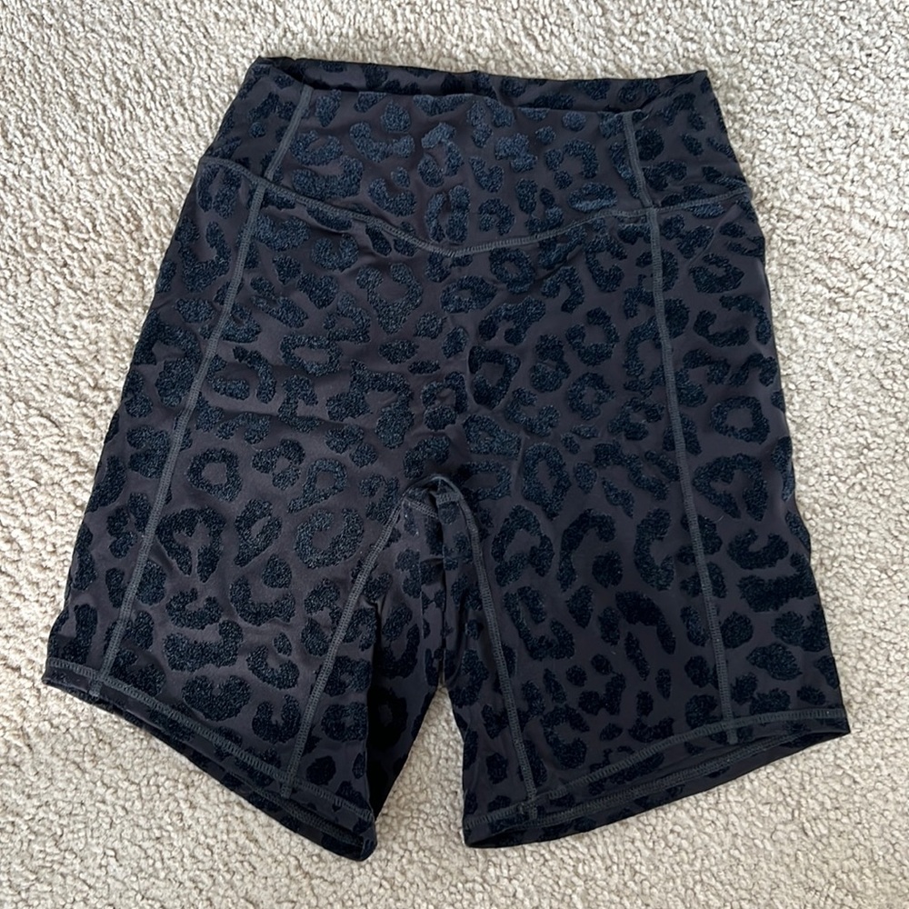 Balance Athletica Kingdom collection Rider Shorts - Black Leopard